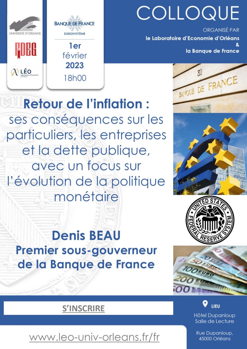 Affiche colloque Banque de France